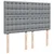 Vidaxl Box spring postelja z vzmetnico svetlo siva 140x200 cm blago