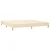 shumee Box spring postelja z vzmetnico krem 200x200 cm blago