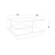 Hanah Home Klub sto Skull, 80x40x80 cm, Prljavo beli