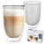 shumee Dvostenski termo kozarci za latte kavo DOUBLE 460 ml 2 kosa.