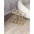 Hanah Home Mira set stolića (umetnuti), zlatna/providna (3 kom)