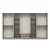 Hanah Home ormar sa reflektujućim staklom Nisa 20664, 360 cm, peščar