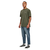 Oversized Small Embroidery Tee bottlegreen