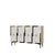 Hanah Home komoda Seza 120, 120 cm, hrast Sapphire / bela / zlatna
