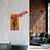 Wallity Zidna dekoracija Banksy - 16, 99 x 34 cm,  Smeđa