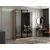 Hanah Home ormar sa reflektujućim staklom Nisa 20647, 135 cm, dore