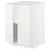 METOD Podni element s policama/2 vrata, bela/Voxtorp matirano bela, 60x60 cm