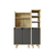 HANAH HOME Višenamenska polica Parma 3 Sapphire Hrast Anthracite