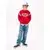 Tommy Hilfiger Jopa Wavy Flag KB0KB10260 Rdeča Regular Fit