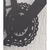 WallXpert metalni zidni ukras 5396, bicikl u ramu, 75 x 42 cm, crni