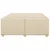 Vidaxl Posteljni okvir brez vzmetnice krem 120x190 cm blago