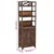Vidaxl Vitrina temno rjava 46x24x140 cm trden les pavlovnije