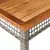 Vrtni stol sivi 80 x 80 x 75 cm od poliratana i bagremovog drva