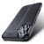 Eleganten gel ovitek Elite Guard z usnjeno teksturo in zaščito robov za iPhone 16 - obsidian black