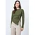 Trend Alacati Stili Ženska bluza Alc-X14716, Kaki