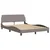 Vidaxl Posteljni okvir brez vzmetnice taupe 140x190 cm blago