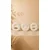 WallXpert zidni ukras od karbonskog betona Myk3090, set od 3 dela, okrugli diskovi sa reljefnom teksturom, prljavobeli