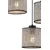 Opviq Luster Multi Balance, 32cmx32cm, Crni