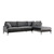 ATELIER DEL SOFA Ugaona garnitura Papira Corner Right (L3+Chl) Anthracite