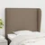 Vidaxl Vzglavje z ušesi taupe 103x23x118/128 cm blago