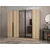 Hanah Home ormar sa reflektujućim staklom Nisa 20611, 225 cm, dore