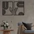Wallity Zidna dekoracija Dolce Mate, 92x60cm, Crna