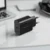 Blavec Zidni punjač BC-7 GaN4 - Tip C - PD QC 45W 3A s kabelom Type C na Type C - crni