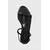 PATRIZIA PEPE BLACK WOMEN'S SANDAL FOOTWEAR