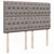 Vidaxl Box spring postelja z vzmetnico taupe 140x190 cm blago