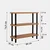 Hanah Home Polica 80x75x28cm Crno-Bež