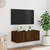 Zidni TV ormarić s LED svjetlima boja hrasta 80x35x31 cm