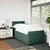 Vidaxl Box spring postelja z vzmetnico temno zelena 90x200 cm žamet