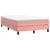 shumee Box spring postelja z vzmetnico roza 120x200 cm žamet
