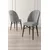 Hanah Home Set stolica Ritim, 44x96x42 cm, 6 komada, Sivo-braon