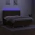 Vidaxl Box spring postelja z vzmetnico LED temno rjava 160x200cm blago