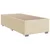 vidaXL Box spring postelja z vzmetnico krem 90x200 cm blago