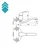 Rosan Slavina za lavabo King J321S20