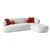 ATELIER DEL SOFA Ugaona garnitura Roma Right White