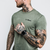 GymBeam Majica Basic Heather Military