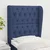 Vidaxl Vzglavje z ušesi modro 83x23x118/128 cm blago
