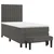 Vidaxl Box spring postelja z vzmetnico temno siva 100x200 cm žamet