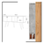Hanah home Polica 140x80x40cm Hrast-Bela