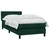 Vidaxl Box spring postelja z vzmetnico temno zelena 80x220 cm žamet