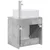 Umivaonik s policom Betonska siva 49,5 x 41 x 63 cm