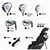 Golf kompleti Callaway XJ 3 Black Desna roka, Junior, Junior, Graphite
