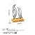 Atelier Del Sofa Dekorativna figura Pingu, 26x8x17 cm, Crna