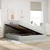 Krevet s od storage Svijetlo siva 180 x 200 cm Baršun