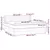shumee Box spring postelja z vzmetnico temno modra 200x200 cm žamet