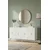 Hanah Home komoda Ayshe 150, 150 cm, bela / srebrna