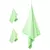 Set sportskih ručnika 3 pcs Zelena Polyester i Polyamid